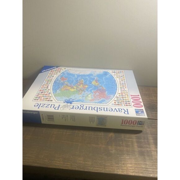 Ravensburger World Nation Map Flags 1000 Piece Jigsaw Puzzle Discontinued 2016 - Picture 5 of 5